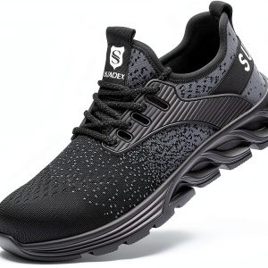 SUADEX Steel Toe Work Shoes Safety Comfort Slip Resistant-0