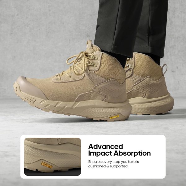 Men's Military Boots Waterproof Leather Tactical Work Boots-3