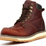 Men Work Boots Leather Soft Toe Comfort Industrial-0