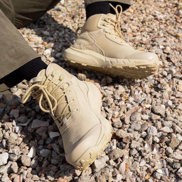 Men's Military Boots Waterproof Leather Tactical Work Boots-1