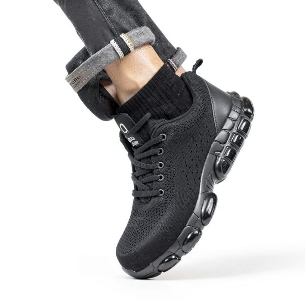 TANIELD Steel Toe Work Shoes Safety Air Cushion Mens-5