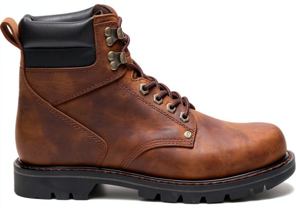 Caterpillar Leather Work Boots Mens Safety Comfort Durable-0