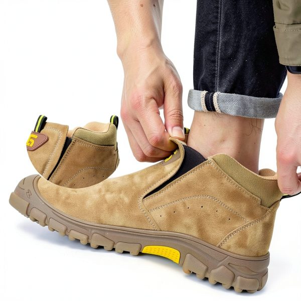 Steel Toe Work Shoes GLANOUDUN Men’s Safety Boots-4