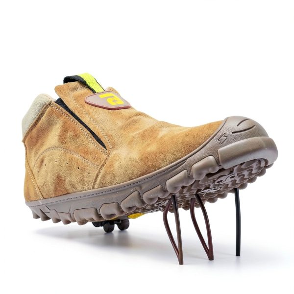 Steel Toe Work Shoes GLANOUDUN Suede Leather Men-3