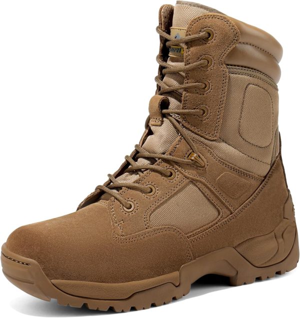 NORTIV 8 Men's Tactical Boots Sand Camo-0