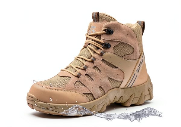 Men's Steel Toe Work Boots - Safety Shoes for Construction-5