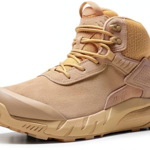 Pavo Mens Military Boots Waterproof Leather Tactical Work-0