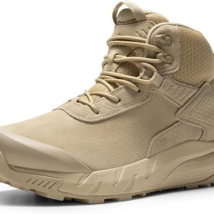 Men's Military Boots Waterproof Leather Tactical Work Boots-0