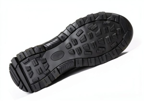 Men's Steel Toe Work Boots Black Breathable Microfiber-3
