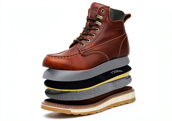Pavo Work Boots Mens Waterproof Leather Steel Toe-3