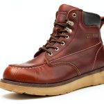 Pavo Work Boots Mens Waterproof Leather Steel Toe-0