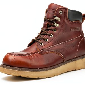 Pavo Work Boots Mens Waterproof Leather Steel Toe-0