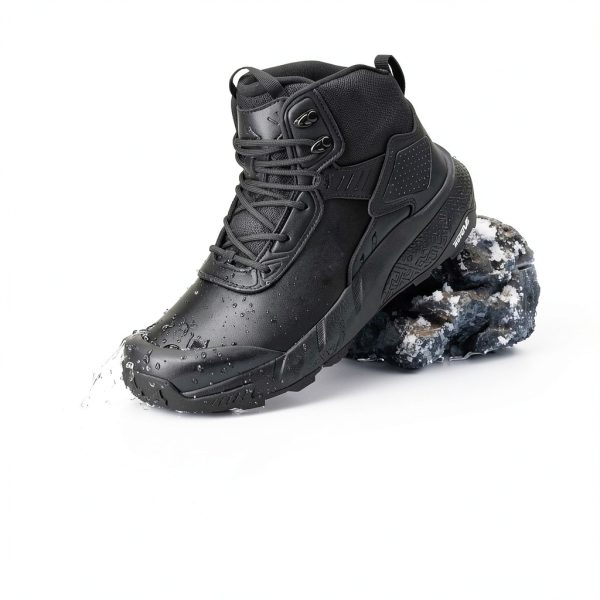 Men Military Boots Waterproof Leather Tactical Work Footwear-5