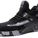 Pavo Steel Toe Shoes Mens Work Safety Black-0