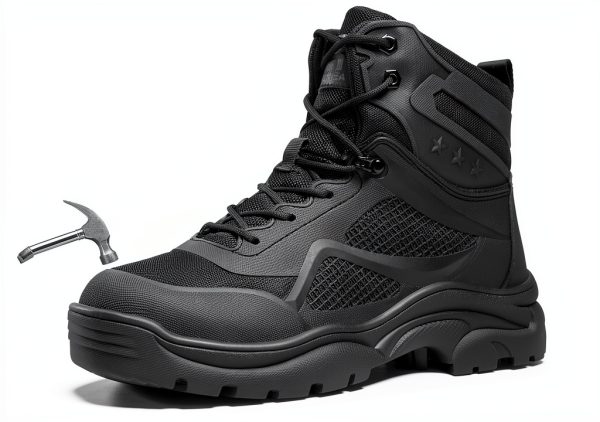 Steel Toe Boots for Men by Pavo - Protective Work Shoes with-0