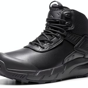 Men Military Boots Waterproof Leather Tactical Work Footwear-0
