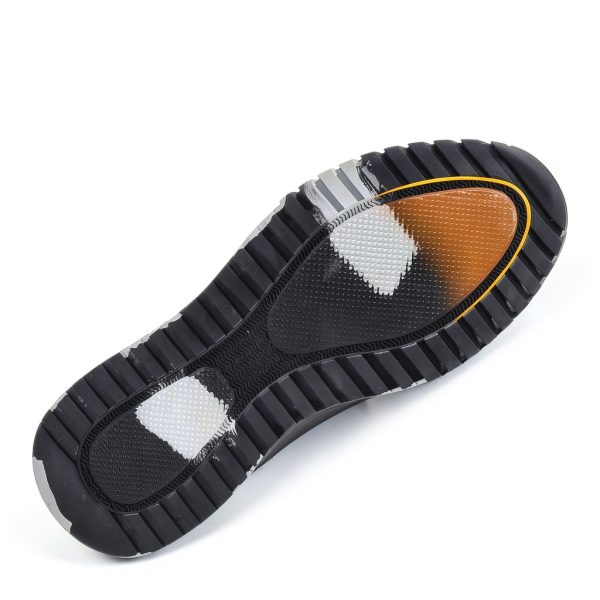 Pavo Steel Toe Shoes Mens Work Safety Black-4