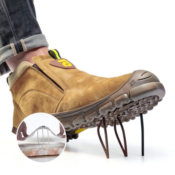 Steel Toe Work Shoes GLANOUDUN Men’s Safety Boots-3