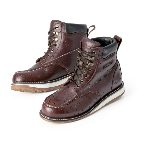 Pavo Work Boots Mens Waterproof Leather Steel Toe-1