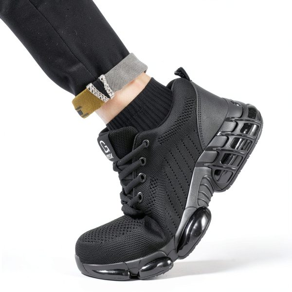 TANIELD Steel Toe Work Shoes Safety Air Cushion Mens-4