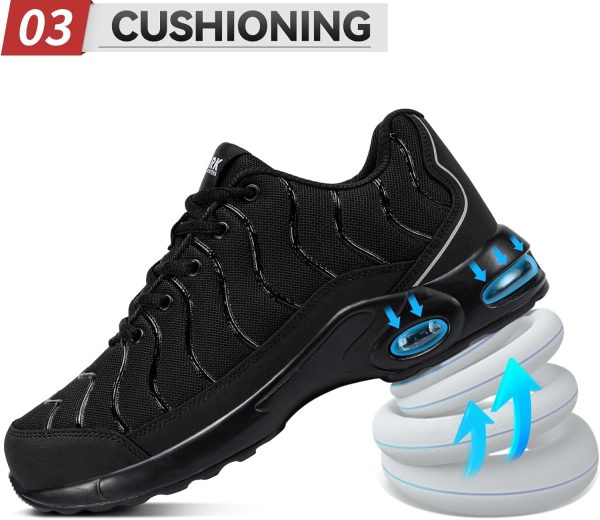 LARNMERN Steel Toe Sneakers Unisex Adult Work Shoes-2