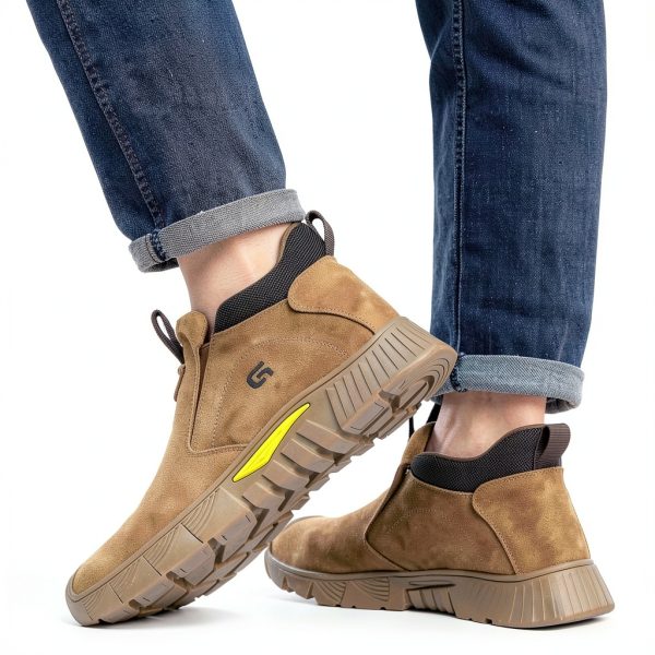 WorkGuard Steel Toe Welding Boots Men Suede-5