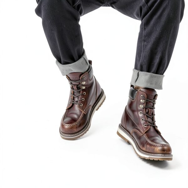 Work Boots Mens Leather Soft Toe Comfort Industrial-1
