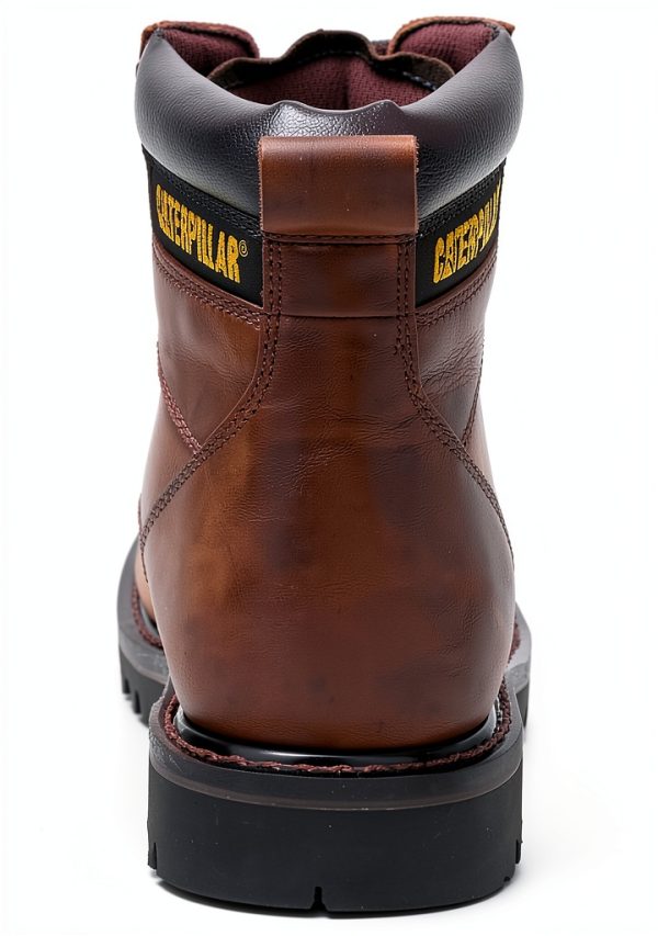 Caterpillar Leather Work Boots Mens Safety Comfort Durable-4