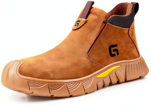 WorkGuard Steel Toe Welding Boots Men Suede-0