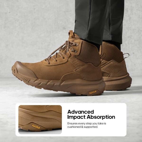Men's Military Boots Waterproof Leather Tactical Coyote-4