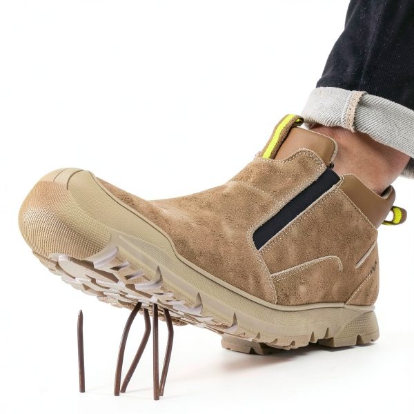 Steel Toe Work Shoes Pavo Men Slip-On Safety-3