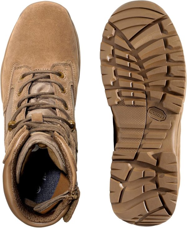 NORTIV 8 Men's Tactical Boots Sand Camo-5