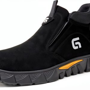 Steel Toe Work Boots Pavo Suede 3005 Black Men-0