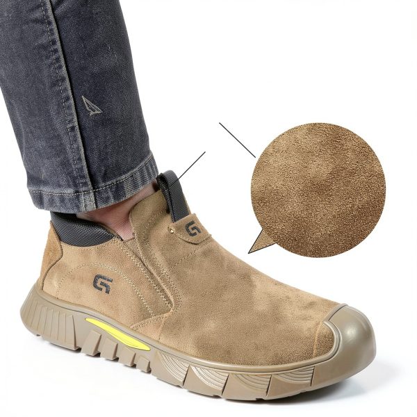WorkGuard Steel Toe Welding Boots Men Suede-1