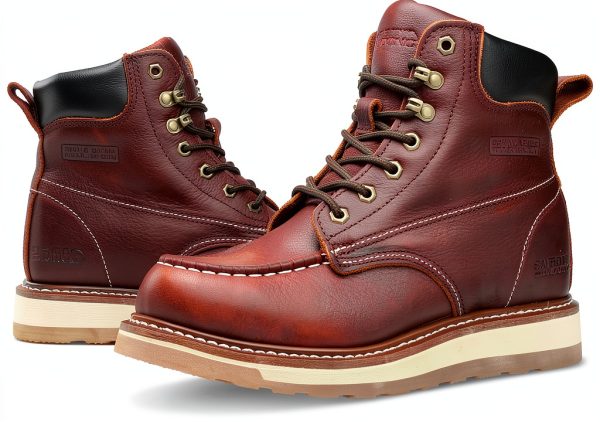 Work Boots Mens Leather Soft Toe Comfort Industrial-4