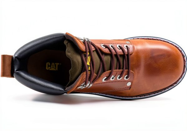 Caterpillar Leather Work Boots Mens Safety Comfort Durable-6