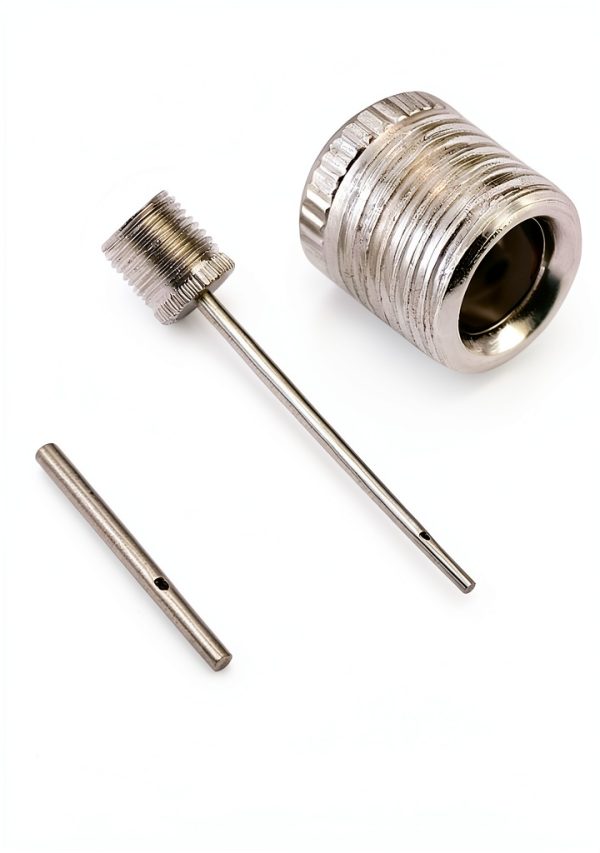 Mobi Lock Stainless Steel Ball Pump Needle Set Silver 3 Pack Universal-1