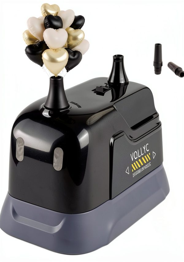 Balloon Pump VOLLYC Electric Inflator with 200 LPM Air Flow Black-0
