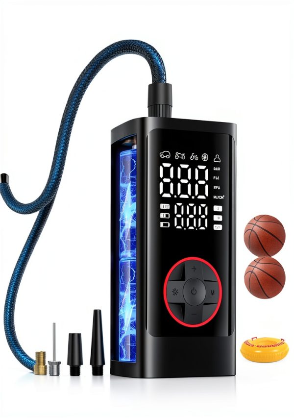 Pumptiva Portable Tire Inflator 1216 Jet Black 34L 150PSI Inflation-0