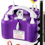 Wotalk Electric Balloon Pump TK-766 Purple 4-in-1 Inflator-0