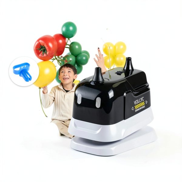 Balloon Pump VOLLYC Electric Inflator with 200 LPM Air Flow Black-6