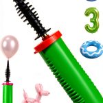 Doilomand Double-Action Balloon Hand Pump Lightweight Durable Inflator-0