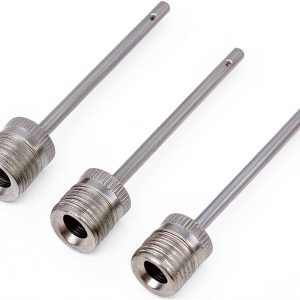 Mobi Lock Stainless Steel Ball Pump Needle Set Silver 3 Pack Universal-0