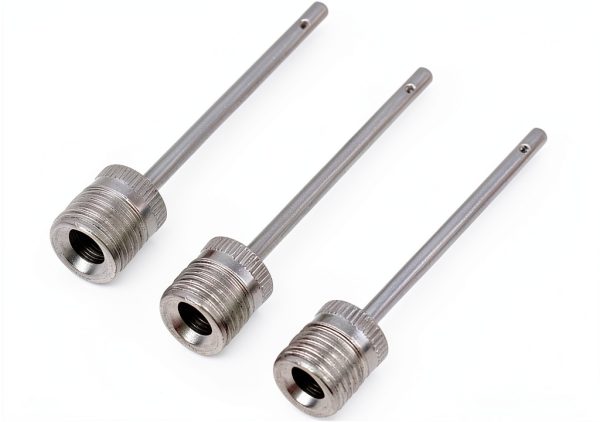 Mobi Lock Stainless Steel Ball Pump Needle Set Silver 3 Pack Universal-0